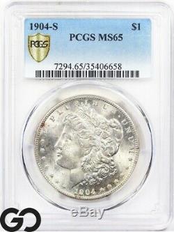 1904-S Morgan Silver Dollar PCGS MS 65 Tough This Nice, Better Date