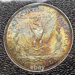1921 $1 Morgan Silver Dollar- Gorgeous Rainbow Toning! WOW PIECE