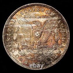 1921 $1 Morgan Silver Dollar Rainbow Toning SKU-B4201