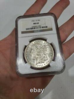 1921 D morgan silver dollar MS62? FOLLOW US? NGC
