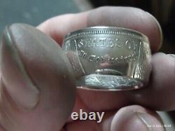 1921 Morgan Silver Dollar Coin Ring sizes 9-14 (handmade)