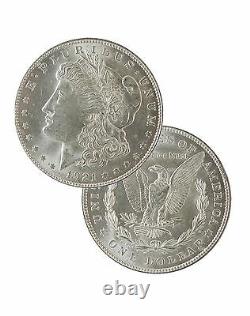 1921 Silver Morgan Dollar BU Lot of 5 S$1 Coins