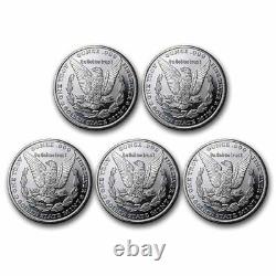 1 oz Silver Round Morgan Dollar Design (Lot of 5 Coins)