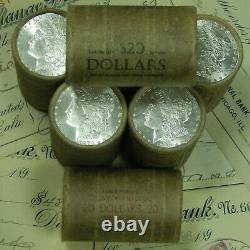1x $20 BU Silver Morgan Roll UNCIRCULATED Dollar Lot Dollars Pre 21