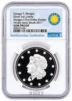 (2017) Smithsonian Morgan First Silver Dollars 1 oz. NGC GEM Proof SKU47349