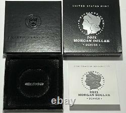 2021 $1 D MORGAN SILVER DOLLAR PCGS MS70 FIRST STRIKE 100th ANNIVERSARY With BOX