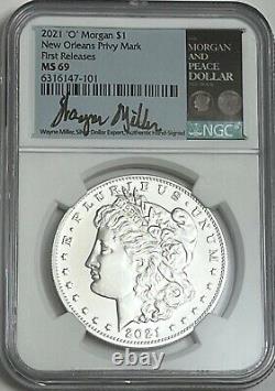 2021 $1 O MORGAN SILVER DOLLAR NGC MS69 FIRST RELEASE 100th ANNIVERSARY. 999