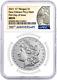 2021 $1 O Morgan Dollar Privy Mark Ngc Ms70 First Day Of Issue 100th Anniversary