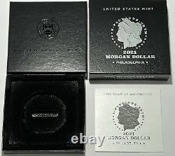 2021 $1 P MORGAN SILVER DOLLAR PCGS MS70 100th ANNIVERSARY With BOX FIRST STRIKE