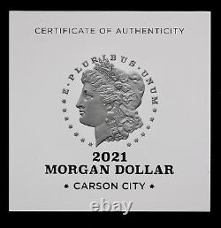 2021 CC $1 PCGS MS 70 First Strike FS Morgan Silver Dollar Carson City Inc. OGP