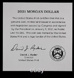 2021 CC $1 PCGS MS 70 First Strike FS Morgan Silver Dollar Carson City Inc. OGP