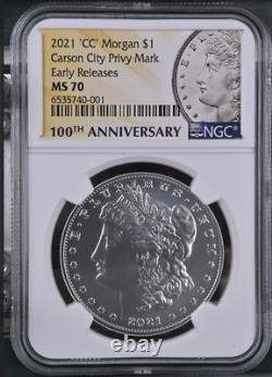 2021 CC Carson City Privy MORGAN SILVER DOLLAR NGC MS 70 MS70 ER Early Release
