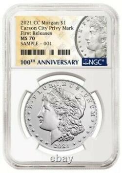 2021 CC Morgan Silver Dollar $1 NGC MS 70 First Releases Presale