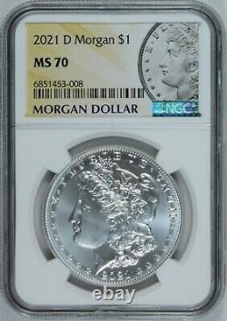 2021-D Morgan Silver Dollar NGC MS70 Denver 100th Anniversary Key Date READ