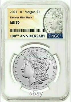 2021 D Morgan Silver Dollar Privy Mark NGC MS70 Confirmed Order