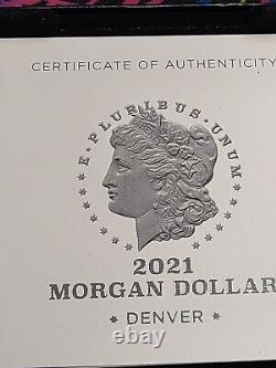 2021-D Morgan Silver Dollar withOGP & COA