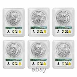 2021 Morgan / Peace Silver Dollar 6-Coin Set PCGS MS 69 FS (Morgan/Peace Label)