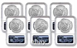 2021 Morgan Silver Dollars & Peace NGC 6 MS69 6 complete Set with COA Box