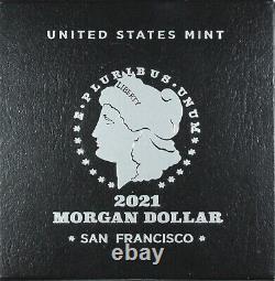 2021-S Morgan Silver Dollar San Francisco 100th Anniversary With OGP, BOX, COA