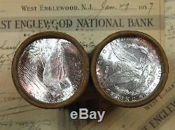 $20 Silver Dollar Roll 20 Uncirculated Mixed Morgan & Peace Dollars