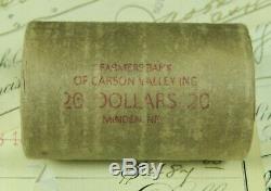 $20 Silver Morgan Dollar Roll UNCIRCULATED 1889 & CC Dollar Ends Pre 21
