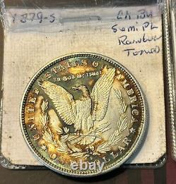 2 Toned Morgan Dollar, BU 1879S & 1881S UncirculatedCollectible Currency Silver