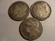 (3) Pc. Morgan Silver Dollar Trio All With Problems