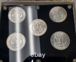 5 UNC P Mint Morgan Silver Dollar Set Of The 1880s BU Uncirculated In Capital