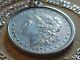 Americana Real 1879 Morgan Dollar Pendant On A 28 Sterling Silver Chain