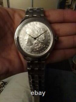 Aurista 1883 Morgan Silver Dollar Coin Watch