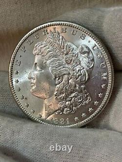 Beautiful 1881-S Morgan Silver Dollar Brilliant UNC! Gradable