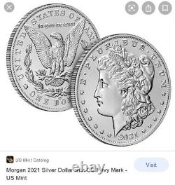 Both 2021 Morgan Silver Dollars CC and O Pre-sale Confirmed Order