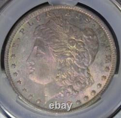 CAC 1888 O Morgan Silver Dollar Graded MS63 Rainbow Color Toned Coin