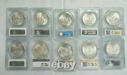 Estate Coin Lot 10x US Morgan Silver Dollars PCGS NGC Certified O, S, P MS64