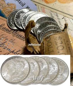 GEM BU Morgan Silver Dollars From OBW Roll Estate Hoard? Mint MS Unc