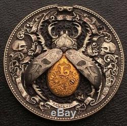 Golden Bug Roman Booteen's coin Hobo Nickel Morgan Dollar & 1/10 gold