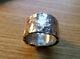 Mens Hammered Silver Ring Made From A Morgan Silver Dollar. Size 12 Or Sized Up