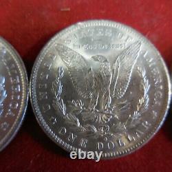 MORGAN SILVER DOLLAR New Orleans Mint COLLECTION SET 1883 O, 1884 O, 1885 O