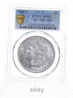 MS62 1888-O Morgan Silver Dollar VAM 1B Scarface Top 100 Graded PCGS 6016