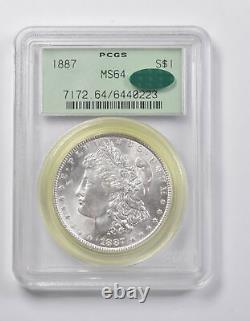 MS64 1887 Morgan Silver Dollar CAC PCGS 3933