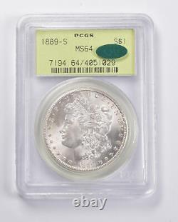 MS64 1889-S Morgan Silver Dollar CAC PCGS 4081