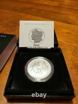 Morgan 2021 O $1 Silver Dollar New Orleans Mint Mark +BOX & COA
