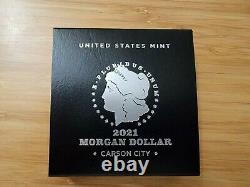Morgan 2021 Silver Dollar with CC Privy Mark 21XC IN HAND