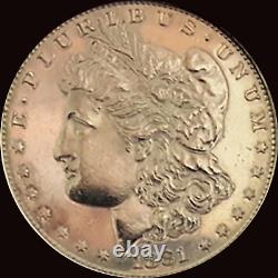 Morgan Dollar 1881s US Silver Dollar Bolo Chrome Clad Bezel