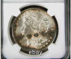 Morgan Silver Dollar 1898 New Orleans 90% Silver MS 63 NGC Rainbow Toning