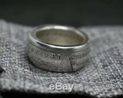 Morgan Silver Dollar Coin Ring 6-17 (Crafted from a Real Coin)