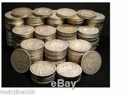 Morgan Silver Dollar Cull Condition 90% Silver (10)Coins No Holes No slicks
