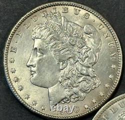 Morgan Silver Dollar Lot of TWO BU Coins Silver Morgan Dollar Coins #M705