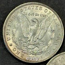 Morgan Silver Dollar Lot of TWO BU Coins Silver Morgan Dollar Coins #M705