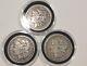 Morgan Silver Dollars 1891, 1889, 1884 New Orleans Mint Marks On All Three
